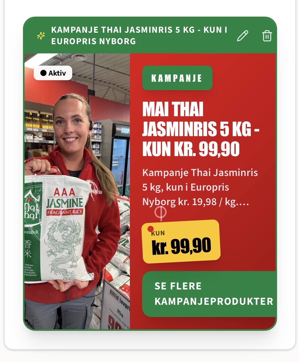 Mai Thai Jasmin Ris 5kg x 1